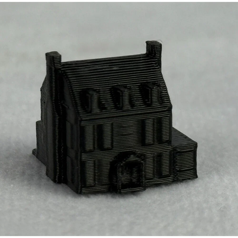 Amityville Horror 1979 Movie House Monopoly Game Piece Black with Orange Windows